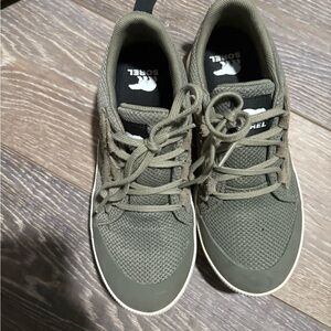 Sorel Women's Sneakers in Olive and Cream